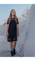 143 Платье-сетка, черный