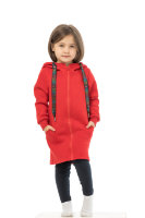 Толстовка детская пальто за молнии, красный