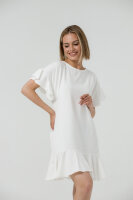 290 Платье с воланами, белый
